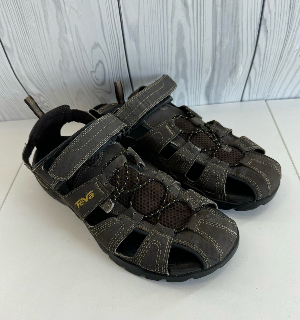 TEVA Forebay Sandals Men’s Size 11 Sport Hiking Turkish Coffee ShocPad (READ)